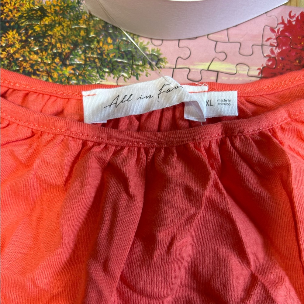 All in Favor Coral Sleeveless Summer Dress - Picture 7 of 8